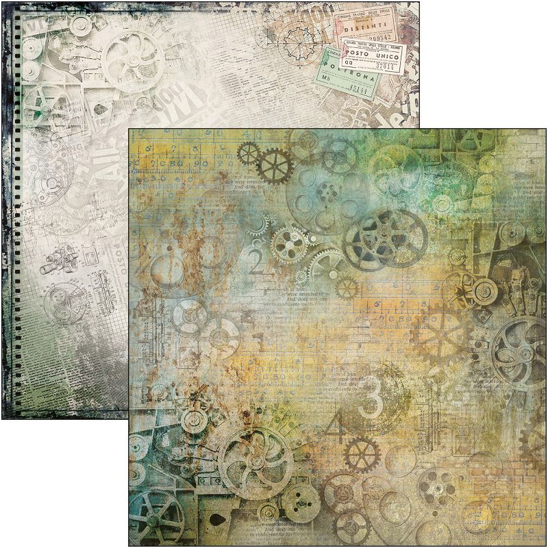 Ciao Bella Double-Sided Paper Pack 90lb 12"X12" 8/Pkg-Modern Times, 8 Designs/1 Each