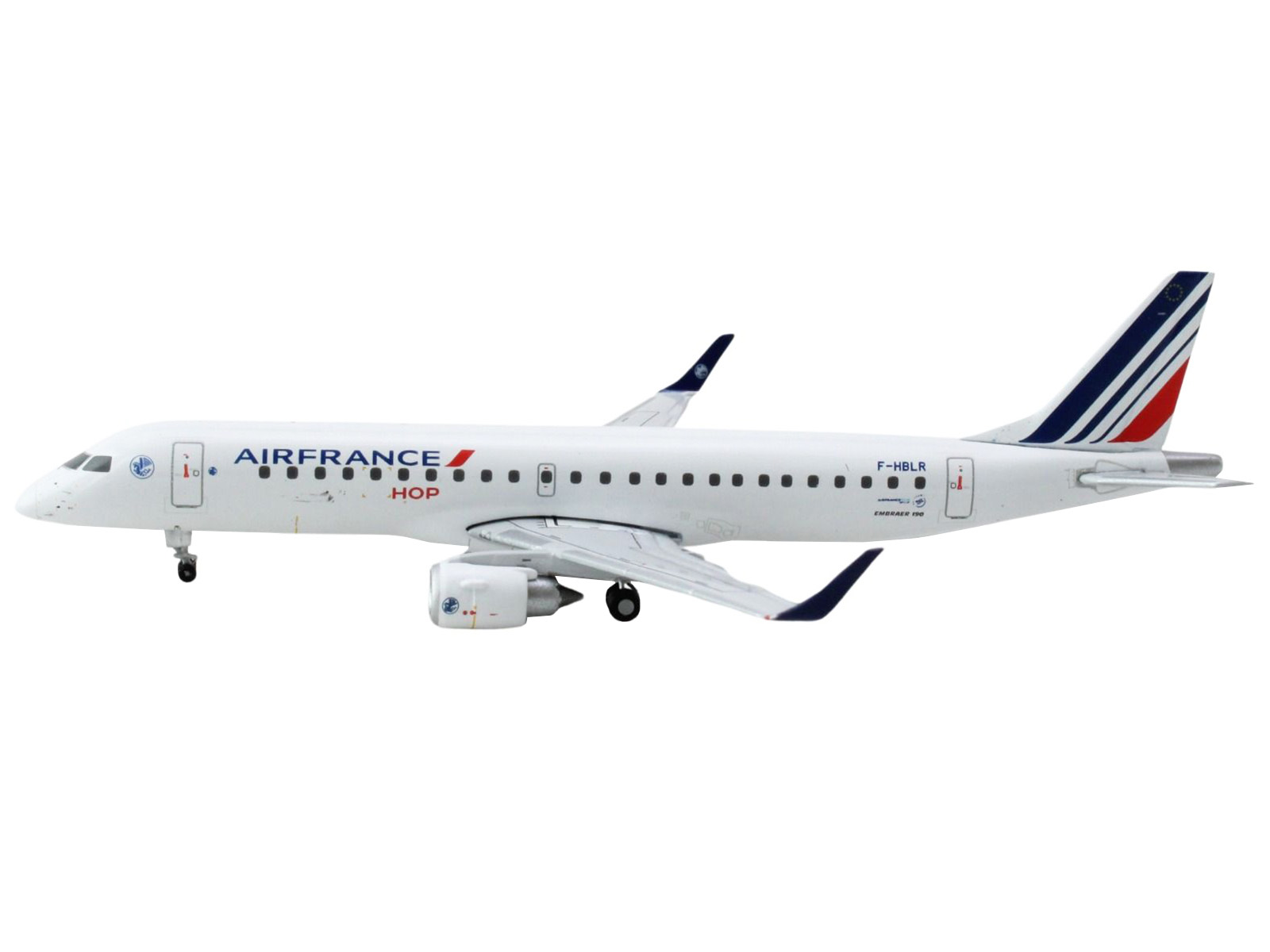 Embraer E190-E2 Commercial Aircraft "Wideroe" (LN-WEA) White with Green Tail 1/400 Diecast Model Airplane by GeminiJets
