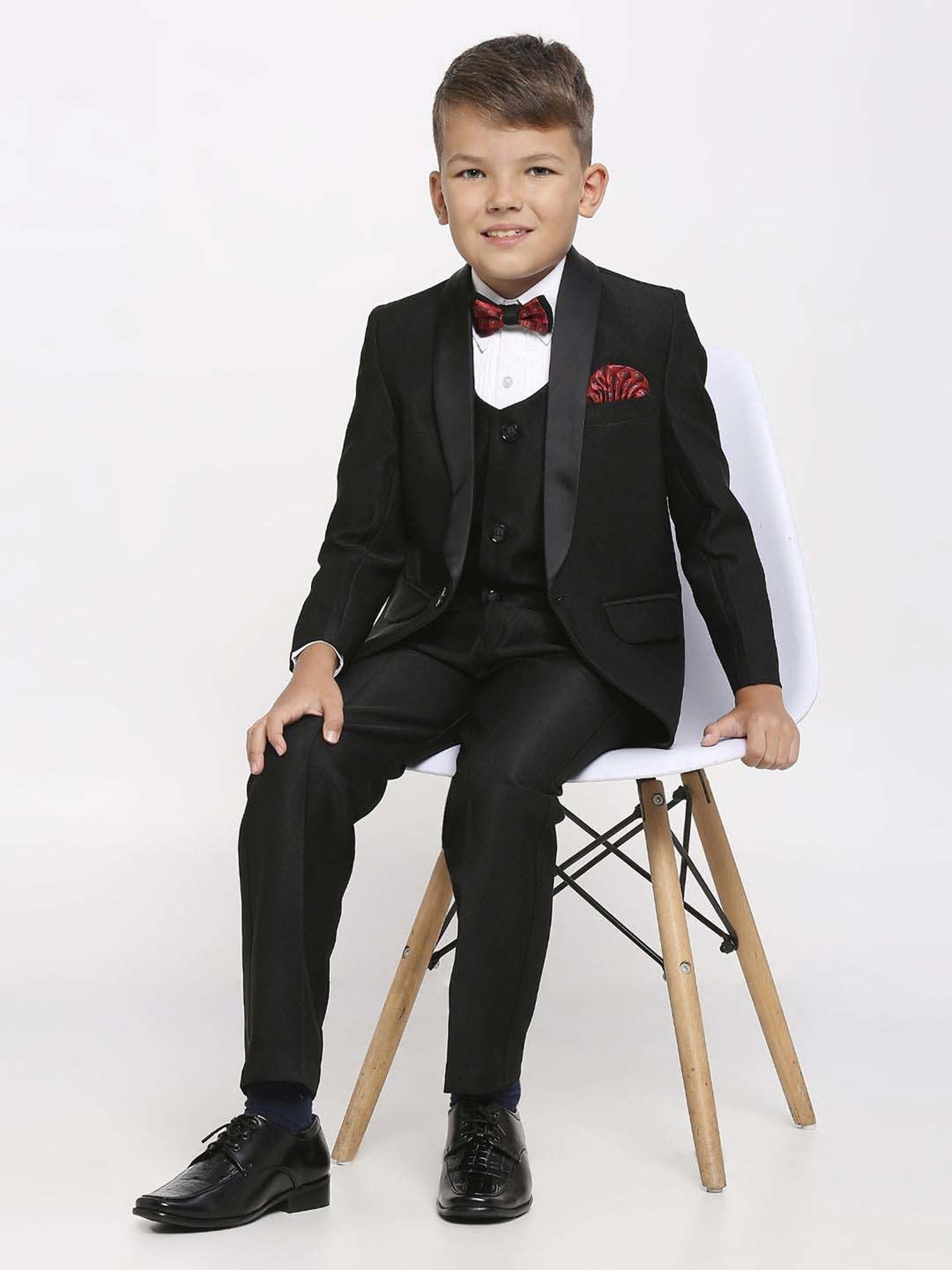 Blue Giraffe Kids Black & Pink Regular Fit Shirt Set