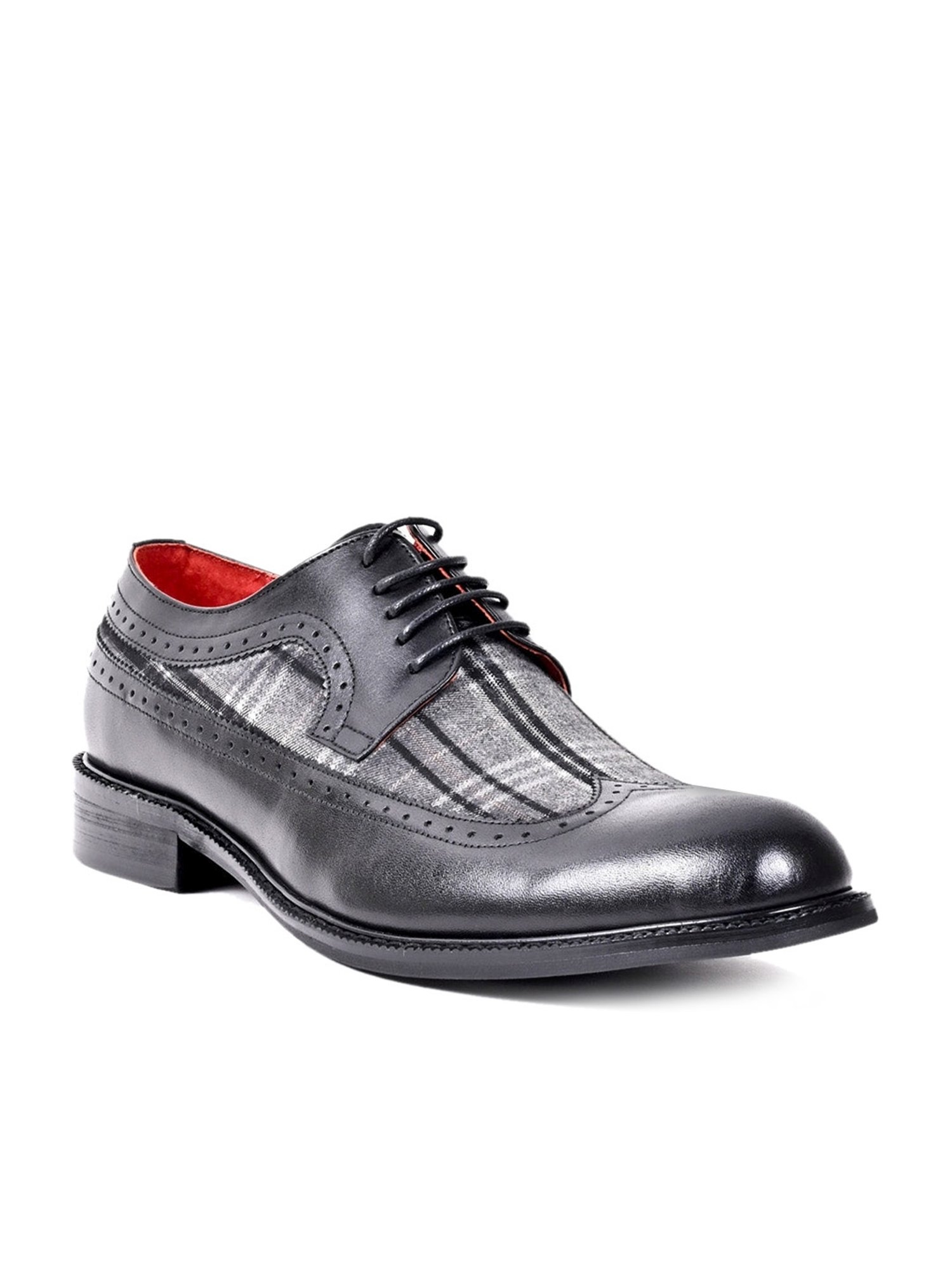 Cobblerz Men's Black Derby Shoes