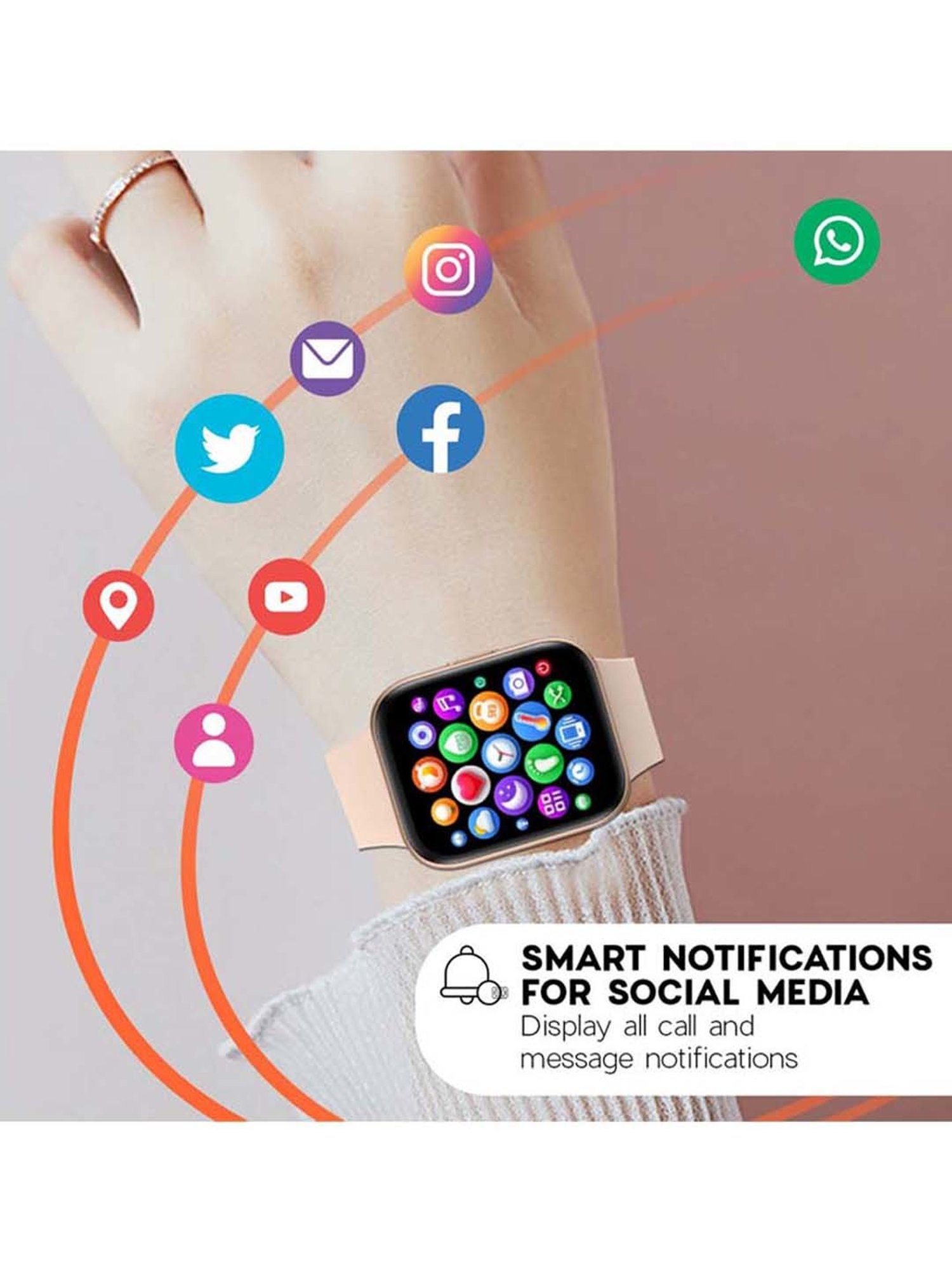 I Kall W1 Smartwatch (Black)