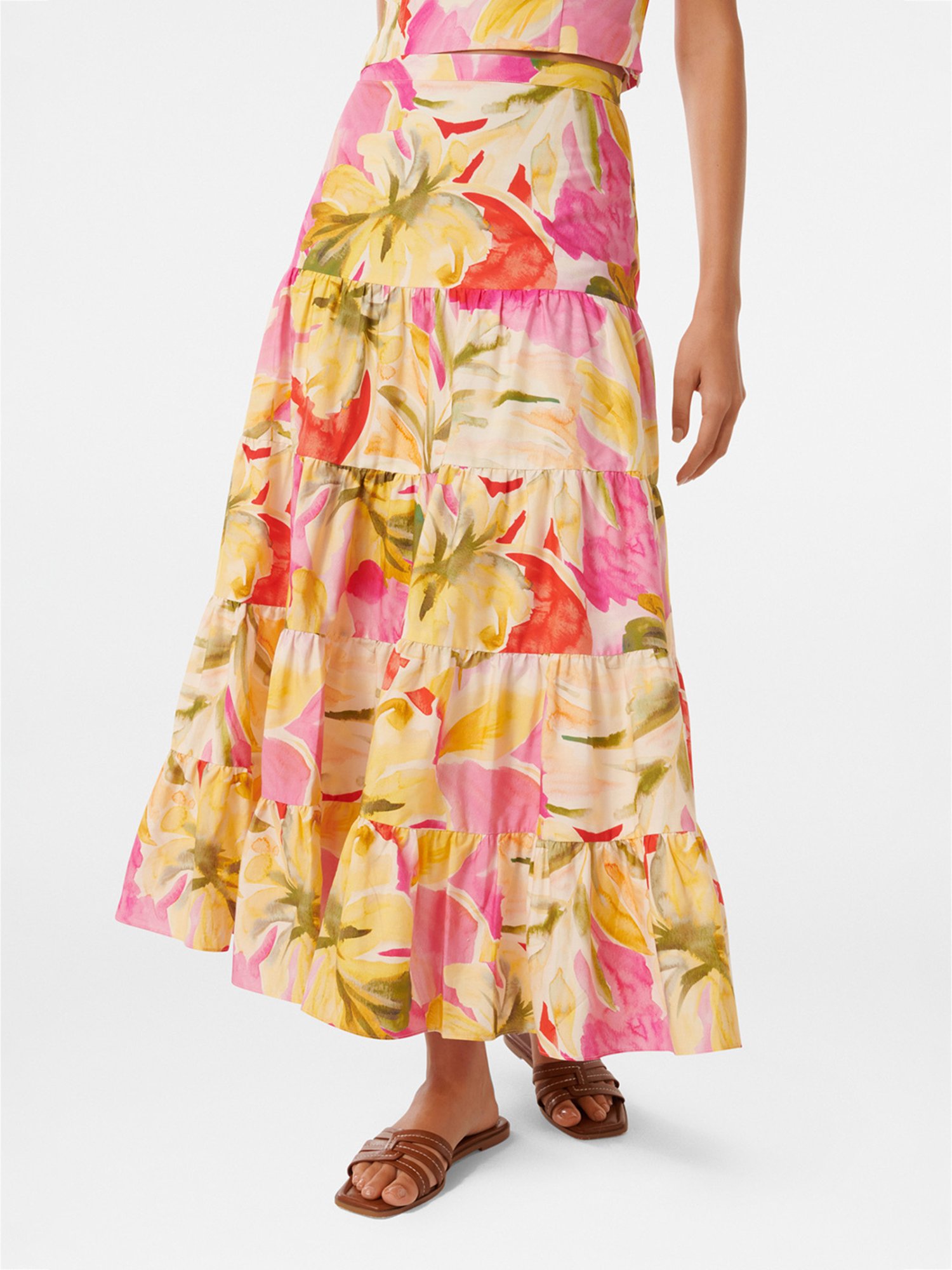 Forever New Tilly Tiered Midi Skirt