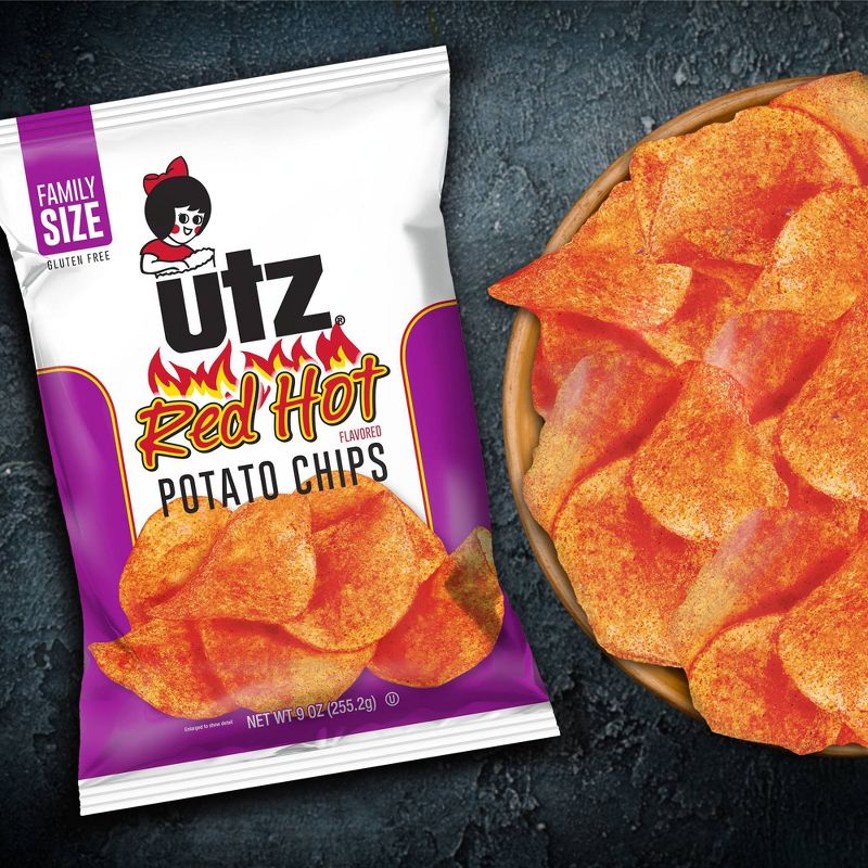 Utz Red Hot Potato Chips - 9oz