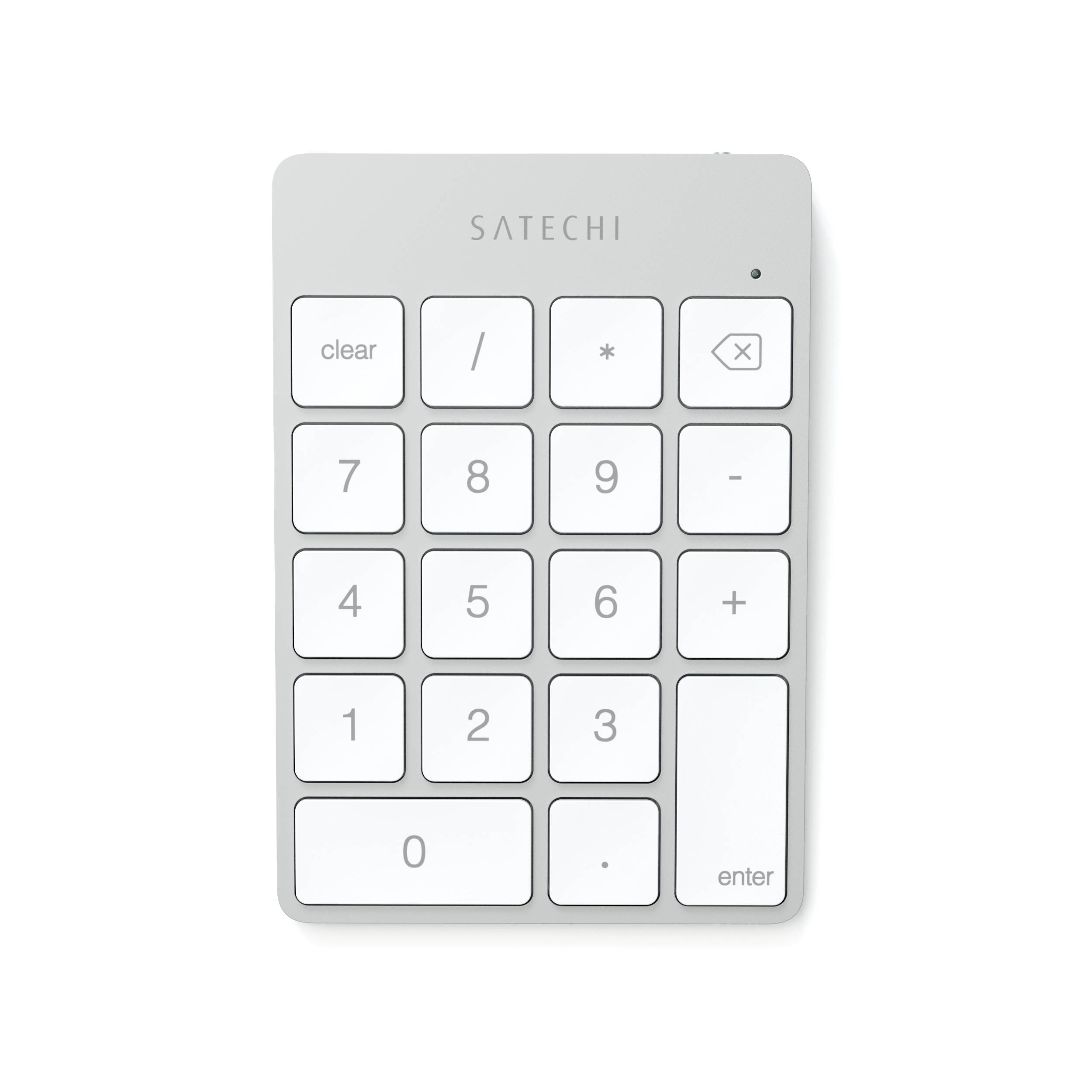 Satechi Slim Aluminum Bluetooth Wireless 18-Key Keypad Keyboard Extension - Compatible with 2017 iMac, iMac Pro, MacBook Pro, MacBook, iPad, iPhone, Dell, Lenovo and More
