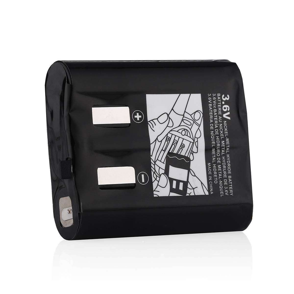 EBL 10 Pack 3.6V 700mAh Replacement Battery for Motorola Two-Way Radio KEBT-071A/53615 Motorola m53615 53615 KEBT-071-A KEBT-071-B KEBT-071-C KEBT-071-D