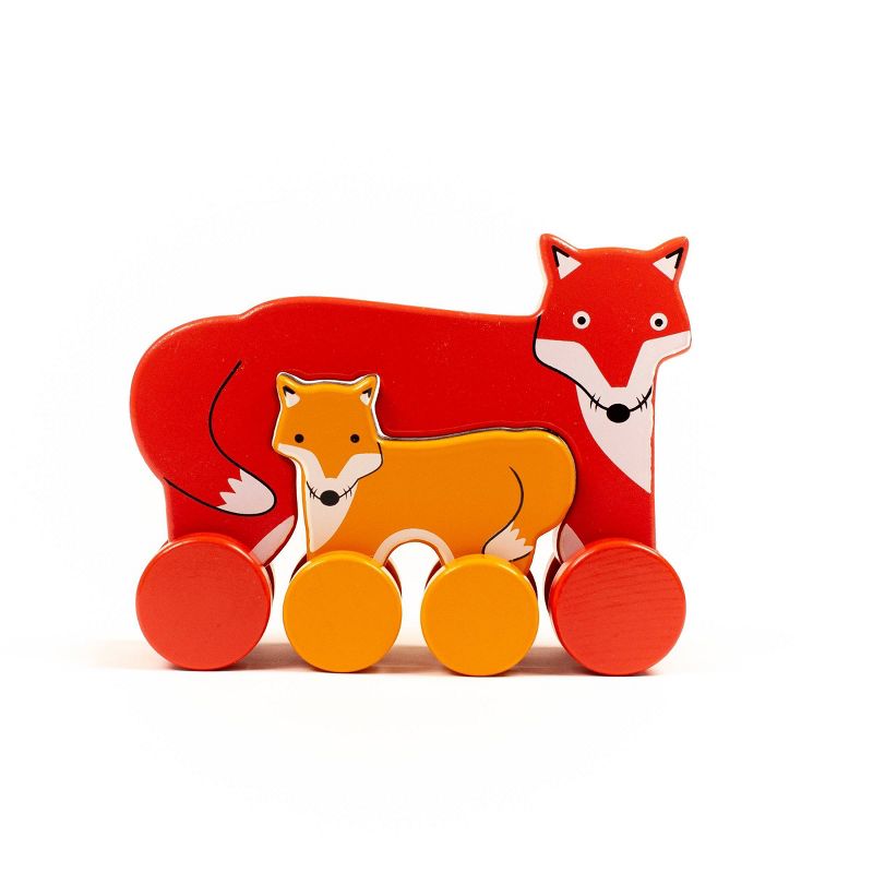 Big and Little Fox Push Toy