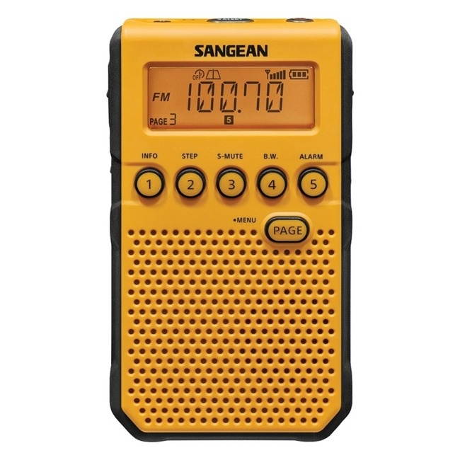 Sangean - DT-800YL - Sangean DT-800YL Weather & Alert Radio - with Weather Disaster, Child Abduction Emergency (Amber