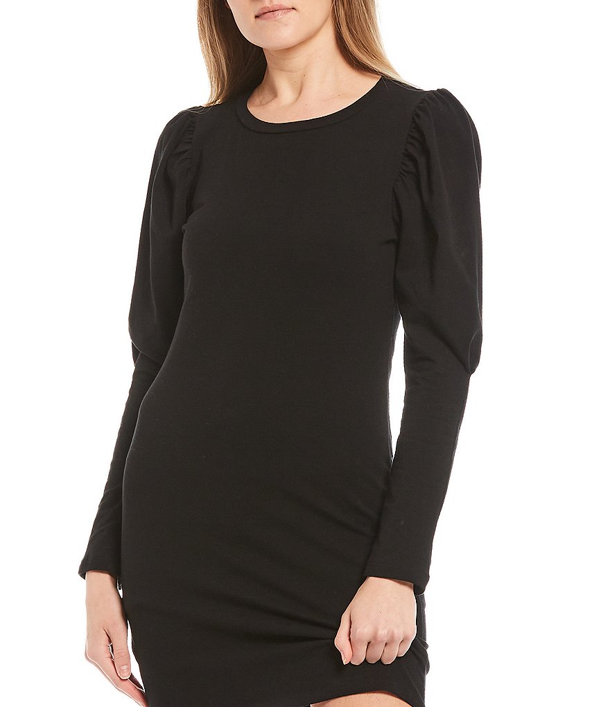 Good Luck Gem Puff Sleeve Shift Dress