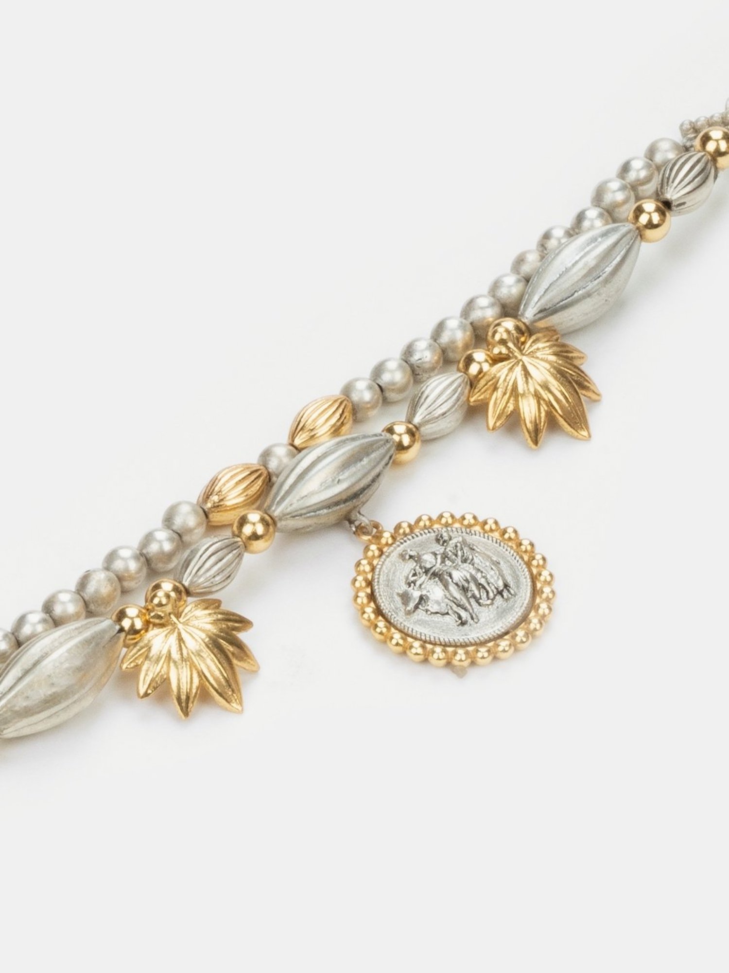 Shaya 92.5 Sterling Silver Preethi Coin Bracelet for Women