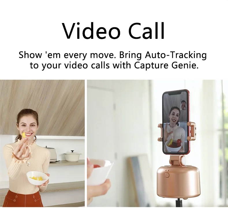 Apai Genie II 360 Degree Rotation Selfie stick Mount mobile holder accessories holder Auto Smart Shooting Intelligent Objet & Face Tracking Gimbal Holder