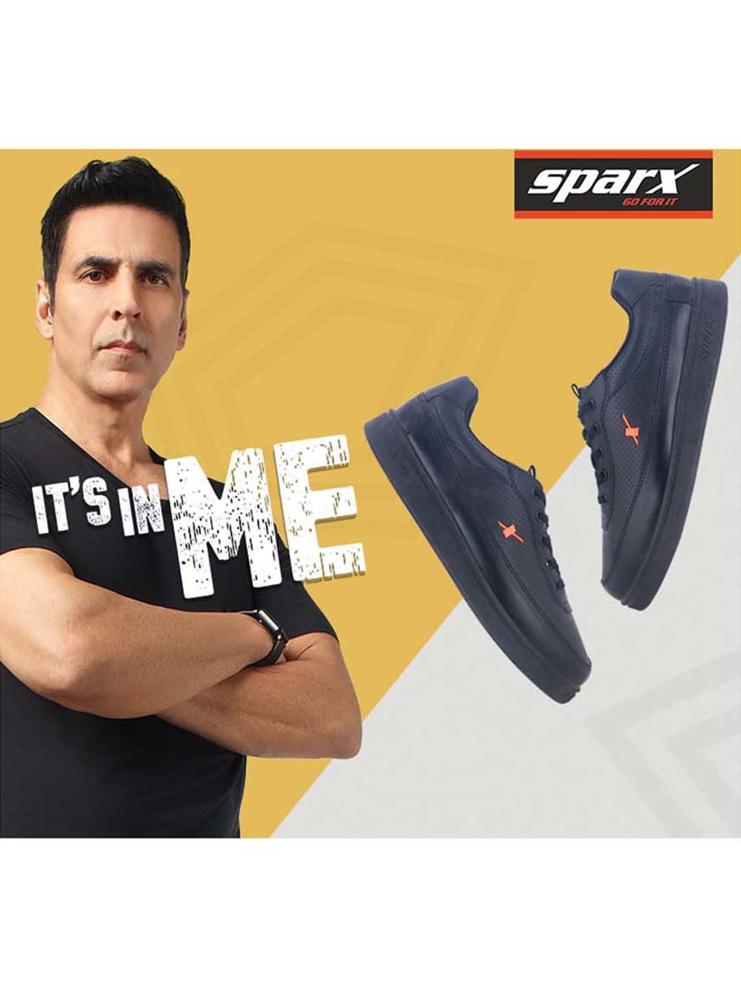 Sparx Men's Black Casual Sneakers