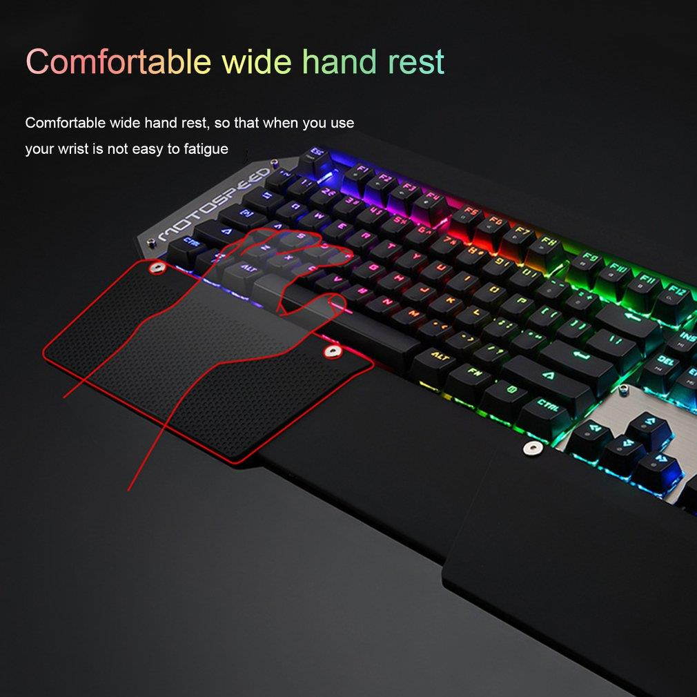 MOTOSPEED CK88 RGB Backlit Mechanical Keyboard For PC Laptop Desktop Notebook