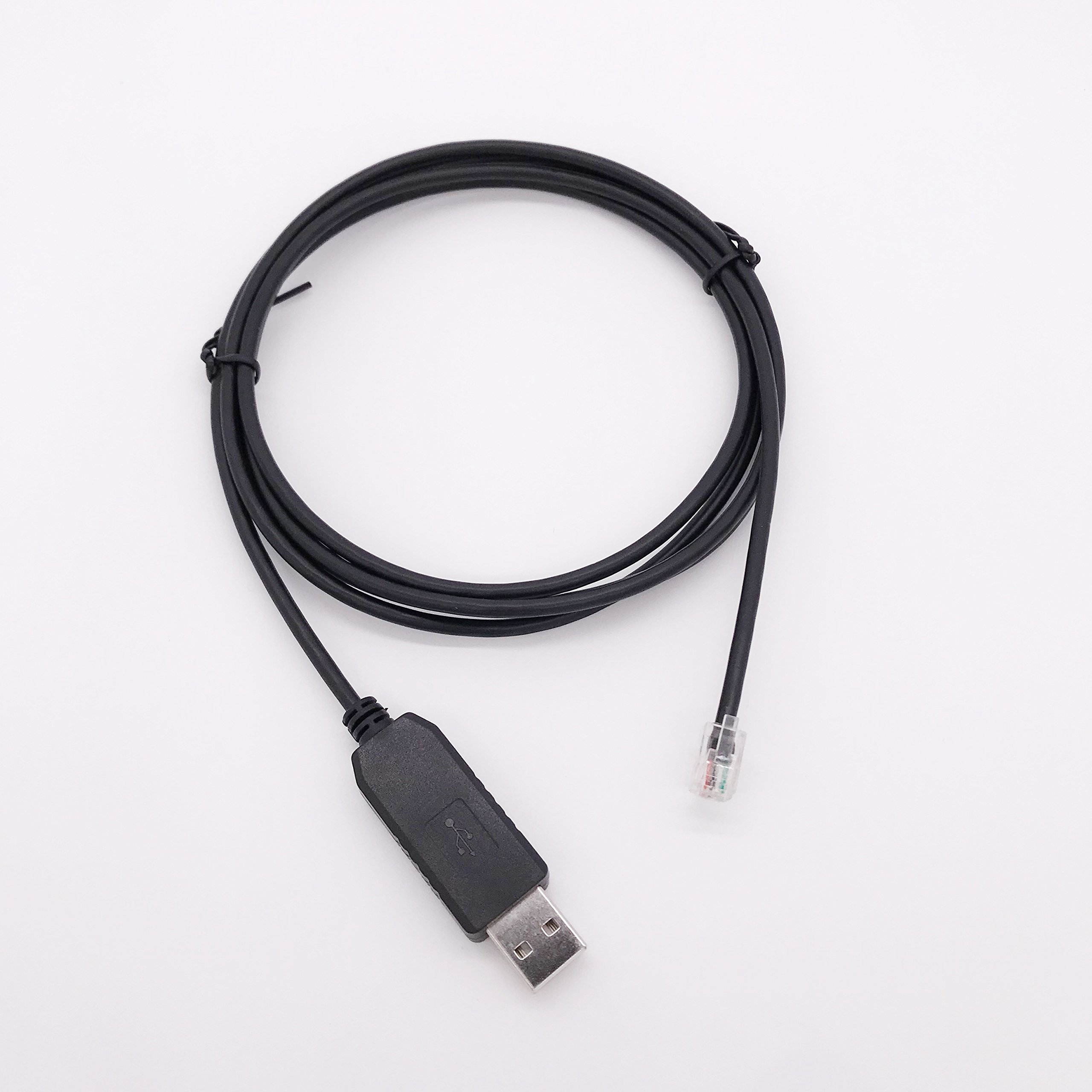 Ioptron Equatorial Telescope Upgrade Control Console Cable Coding Line Ieq30pro RS232 to 4P4C RJ9,6FT (10FT, For Ioptron)