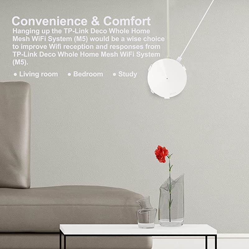 TP-Link Deco M5/P7 Wall Mount, Wall Mount and Ceiling Mount Bracket with Screwdriver for TP-Link Deco M5/P7 Home Mesh WiFi System,Simple Design Easy Installation (1 Pack)