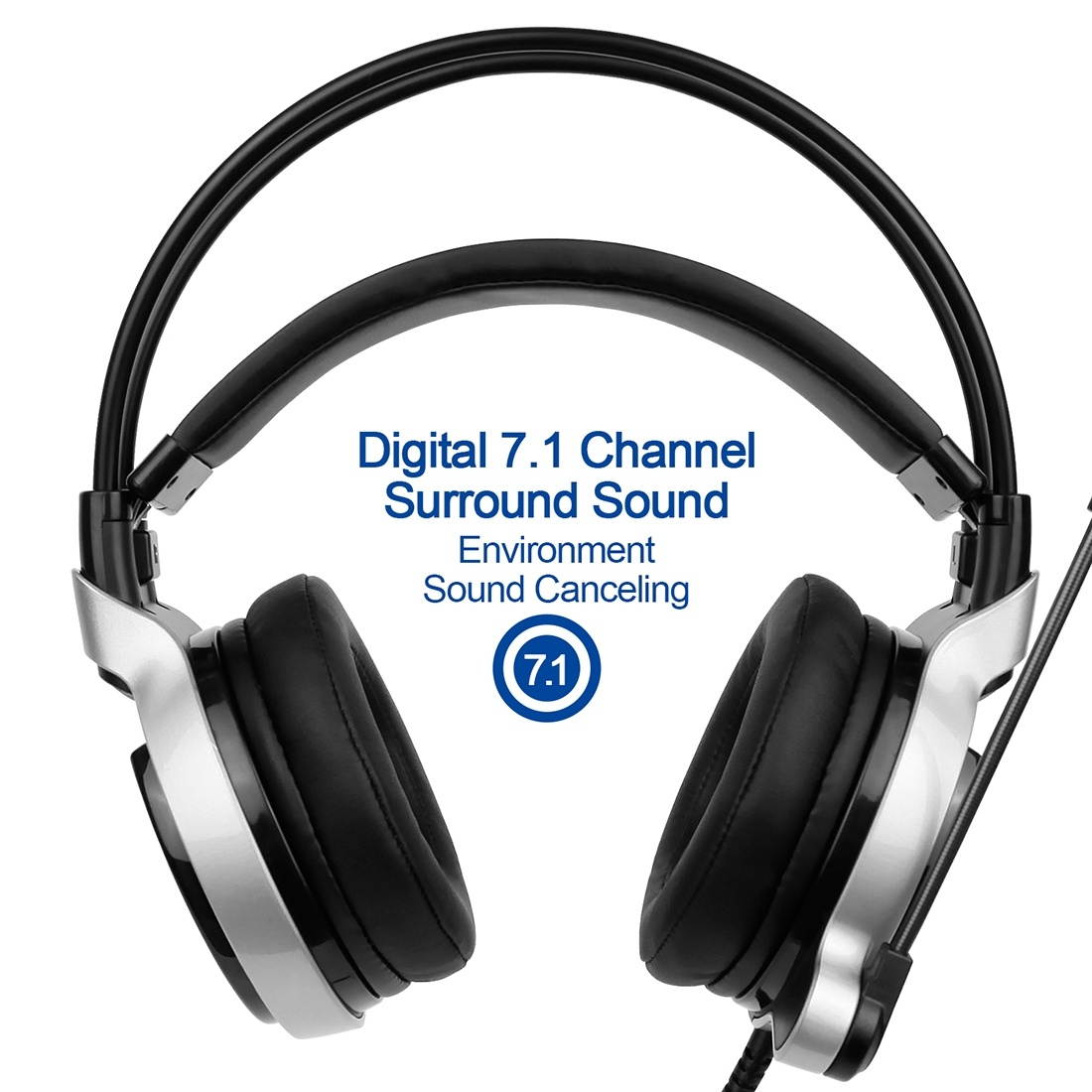 SADES SA908 Physical 7.1 Surround USB Interface Vibration Volume Control Gaming Headset, Cable Length: about 3m
