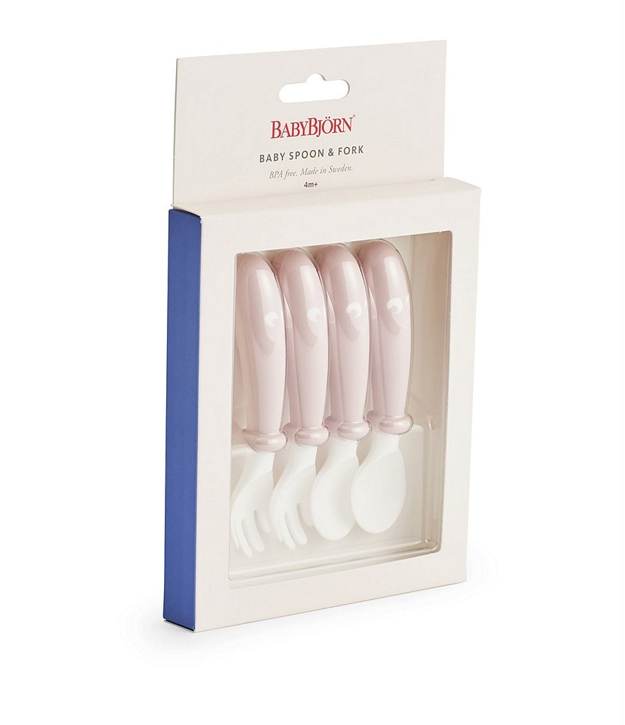 BABYBJORN BPA-Free Plastic 4-Pack Baby Spoons and Forks