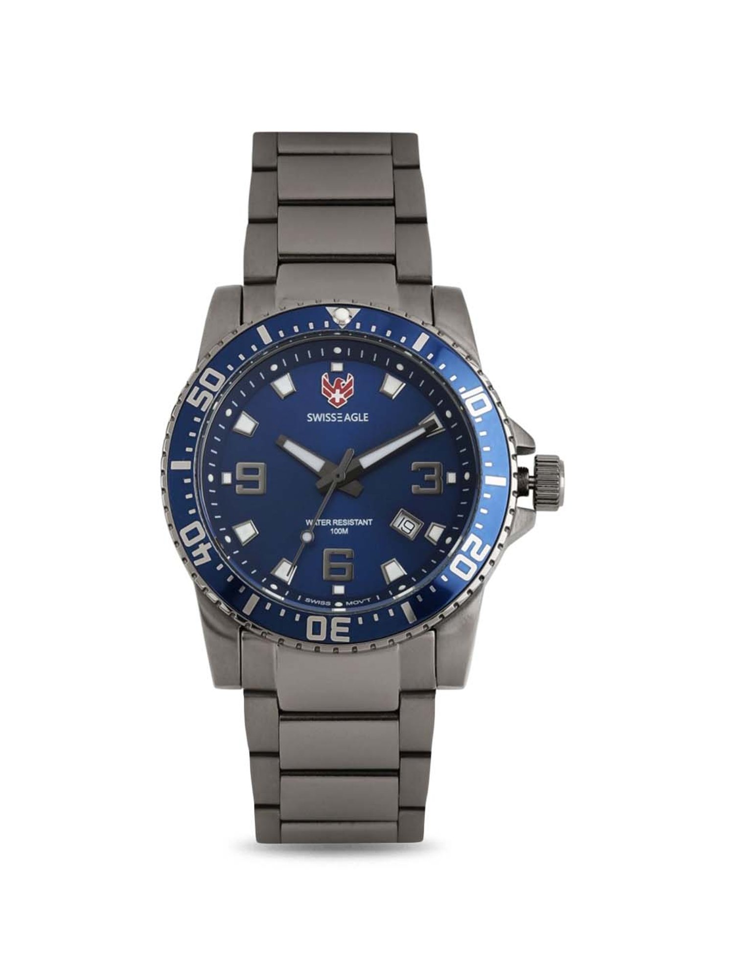 Swiss Eagle SE-9082B-IPG-02 Analog Watch for Men