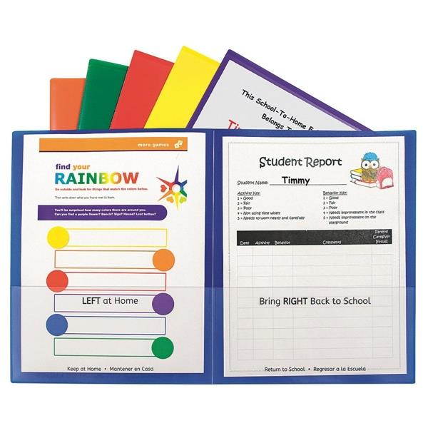 C-Line Classroom Connector Folders, Assorted, 6/Pk 32010