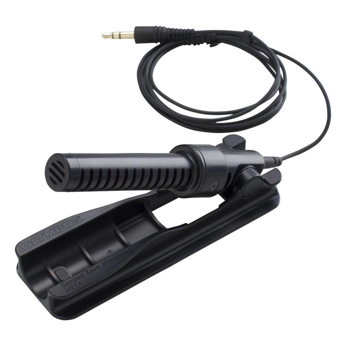 Olympus V4571510E000 Olympus ME34 Microphone - Mono - 70 Hz to 15 kHz - Wired - 3.28 ft -37 dB - Electret Condenser, Uni-directional - Stand Mountable - Mini-phone