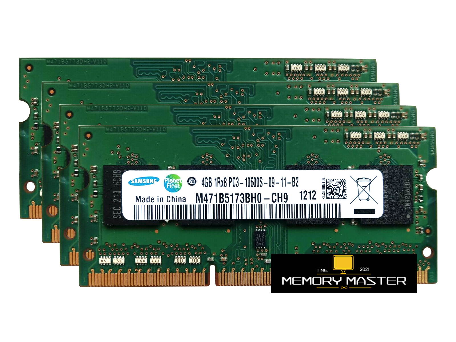 Samsung M471B5173BH0-CF9 16GB(4X4GB) DDR3 1333Mhz PC3-10600S 204pin SODIMM Laptop RAM Memory 1.5V
