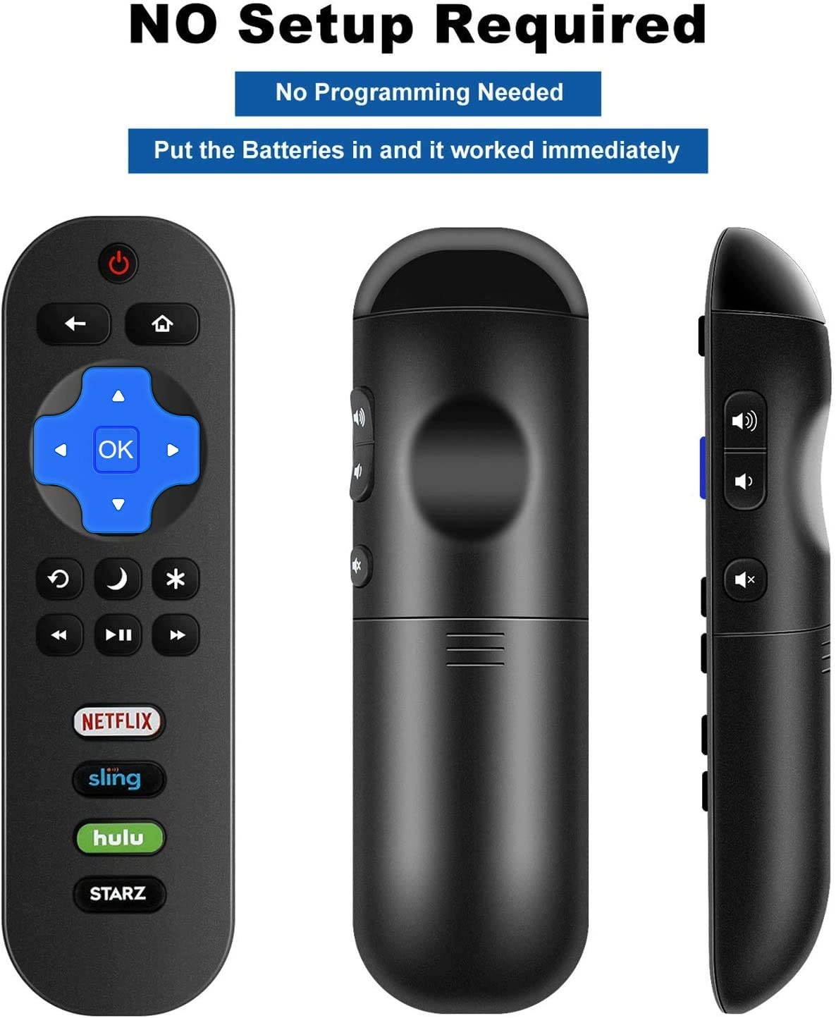 Motiexic RC280 RC282 Remote Control Compatible with TCL Roku 4K TV 32S305 32s325 49S405 49S403 43S303 55S403 32S301 50FS3800 32S3750 32S3800 32S4610R 32S3850A 32S3700 43FP110 55s405 43S425 with Holder