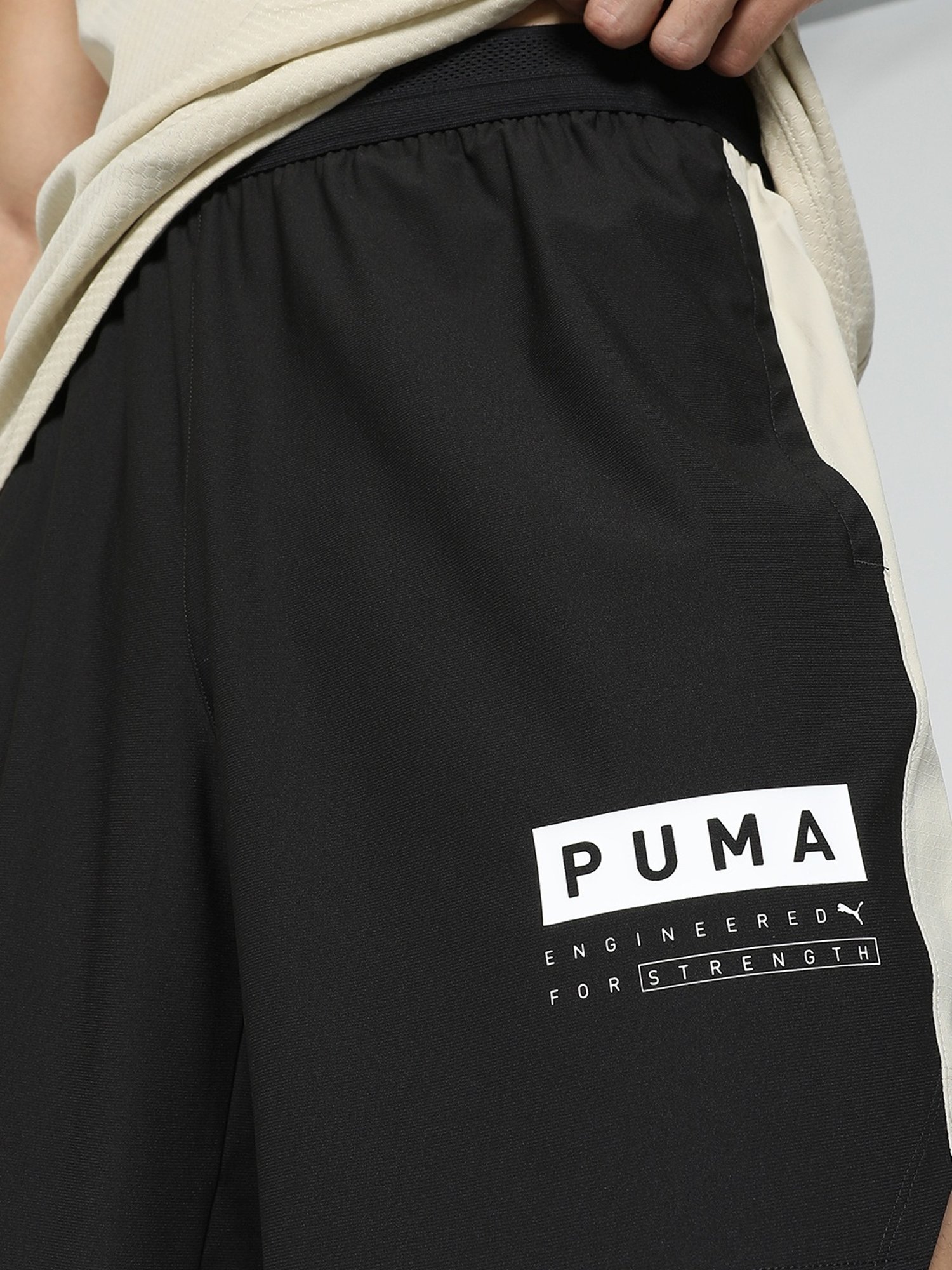 Puma STRENGTH TRAINING Black Regular Fit Sports Shorts