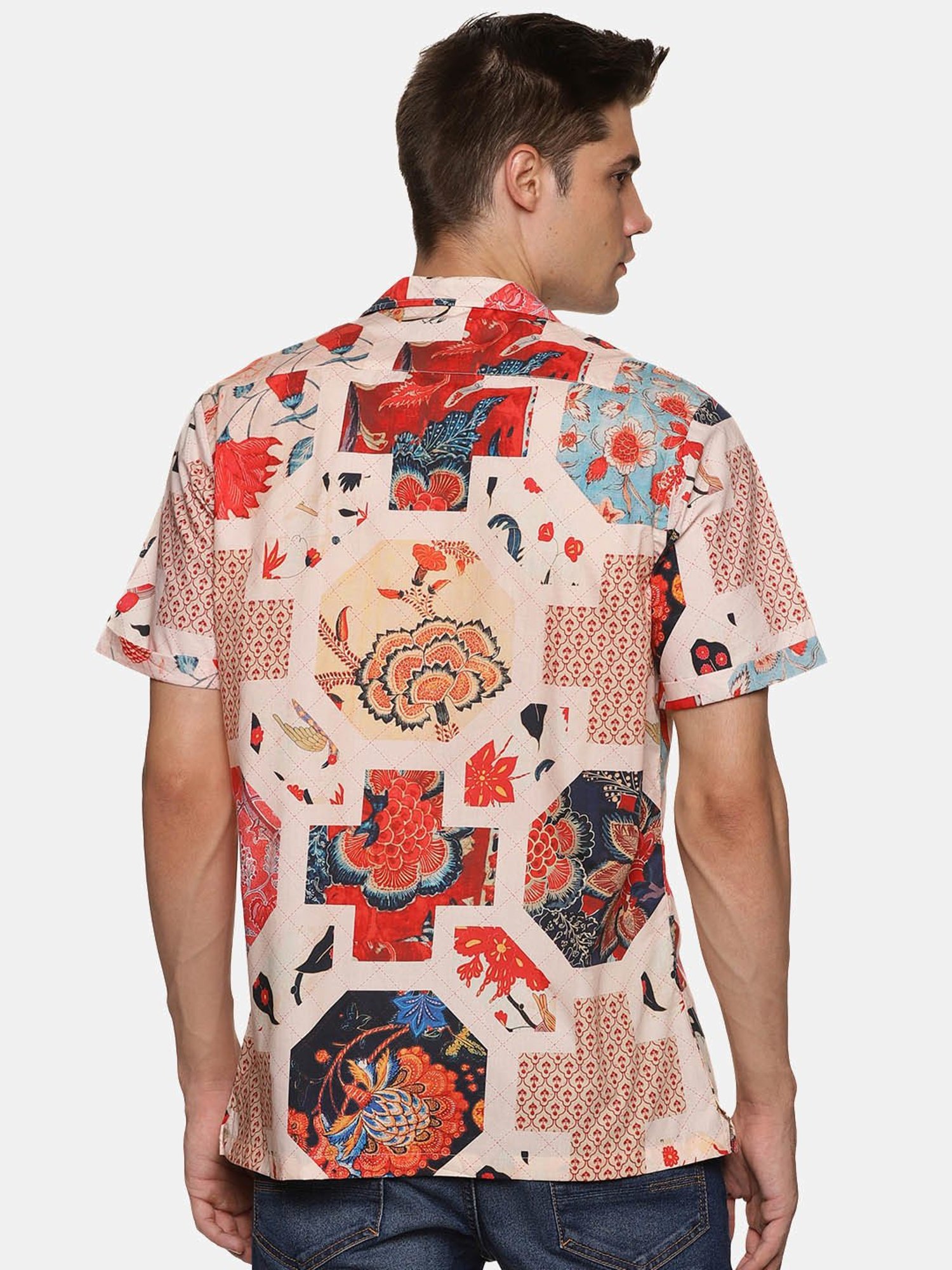 Don Vino Multicolor Regular Fit Printed Shirt
