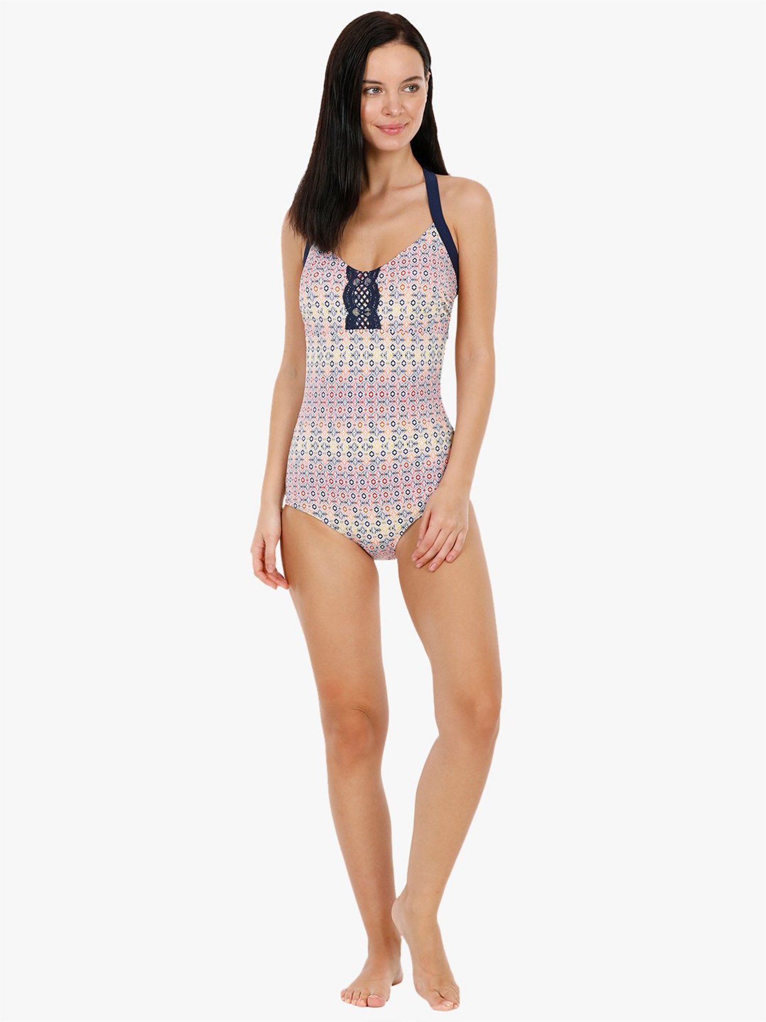 Amante Multicolor Printed Swim Dress