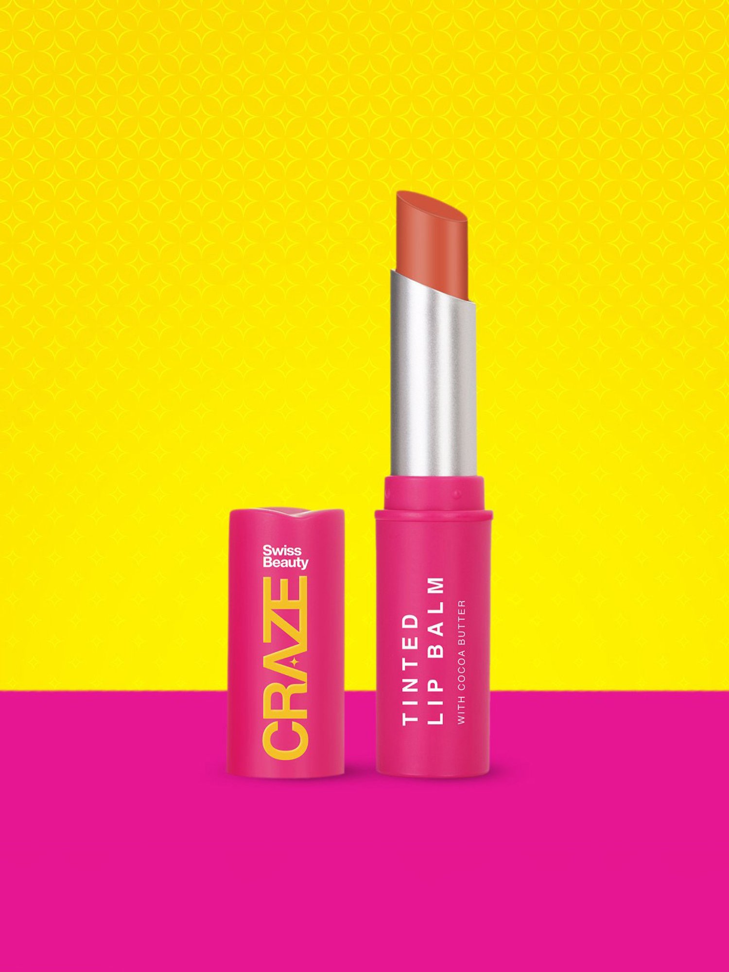 SWISS BEAUTY Craze Tinted Lip Balm Fresh Orange - 3.2 gm