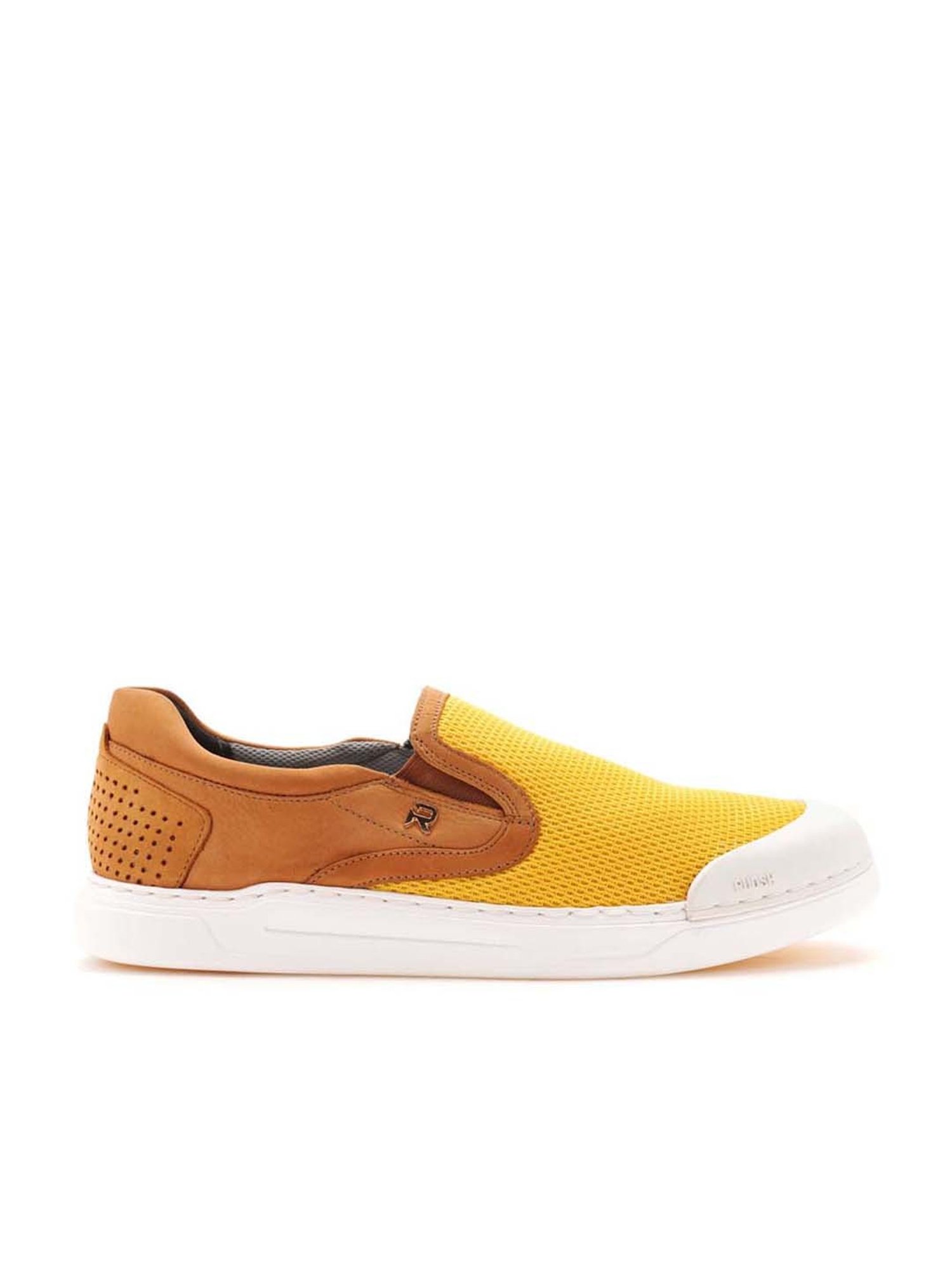 Ruosh Men's Yellow Casual Loafers