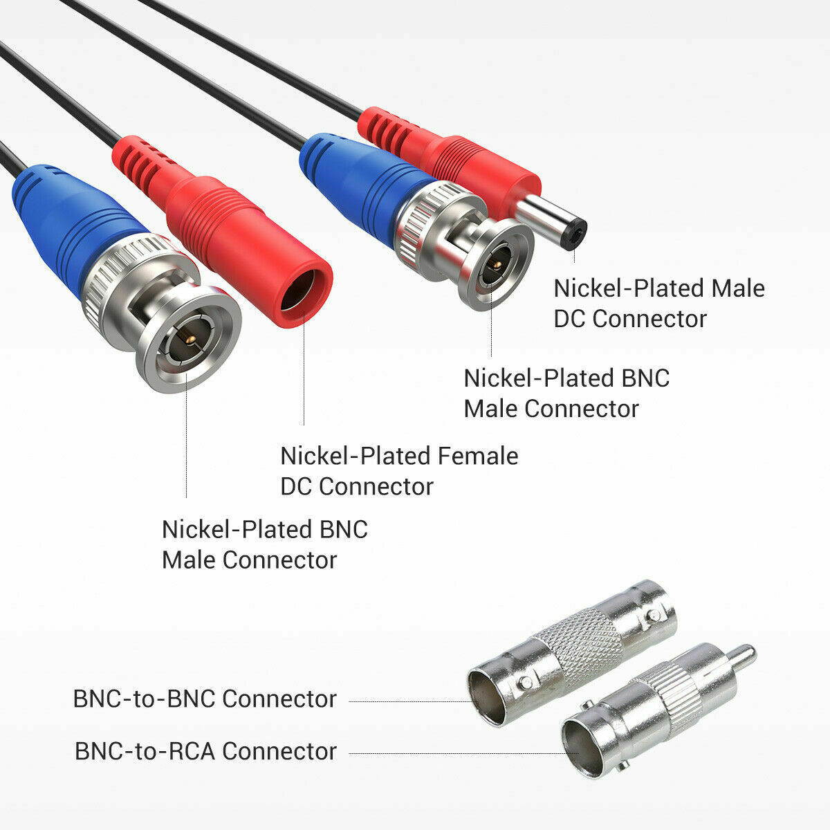 15 foot Blue BJC High-flex 3G/6G HD SDI patch cable (Belden 1505F), BNC to BNC