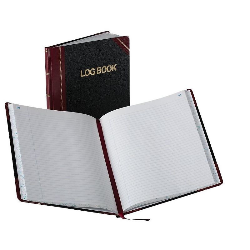 Esselte Boorum & Pease Log Record Book 8.13"W x 10.38"H Black (G21-150-R) 508644