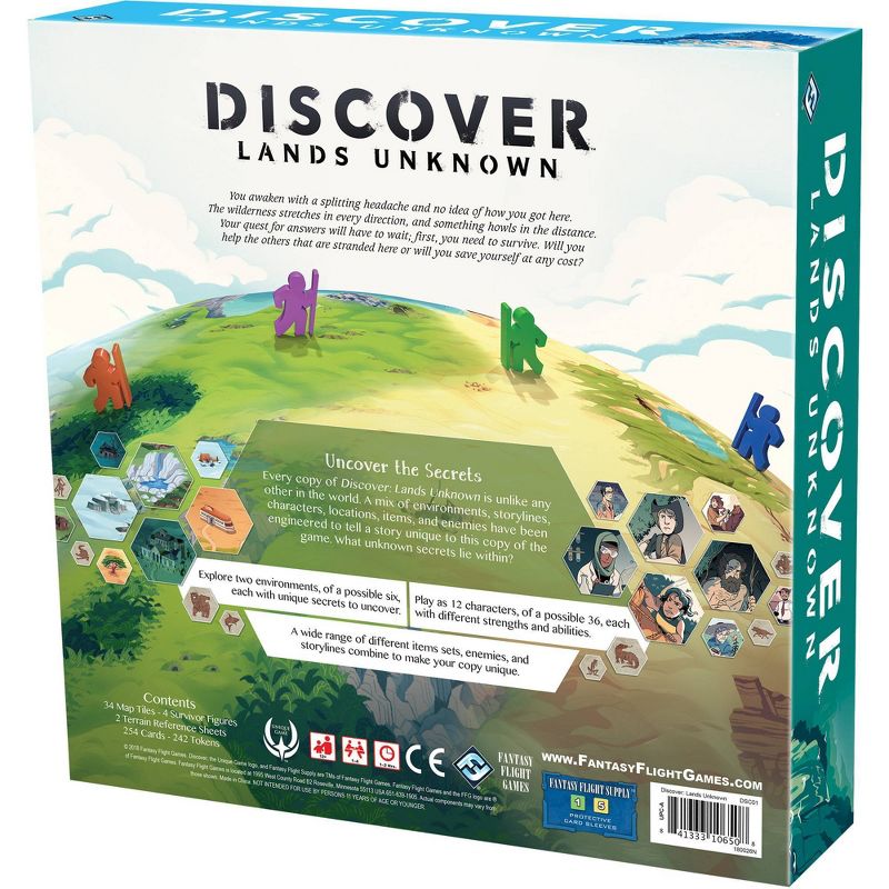 Fantasy Flight Games Discover Lands Unknown Board Game