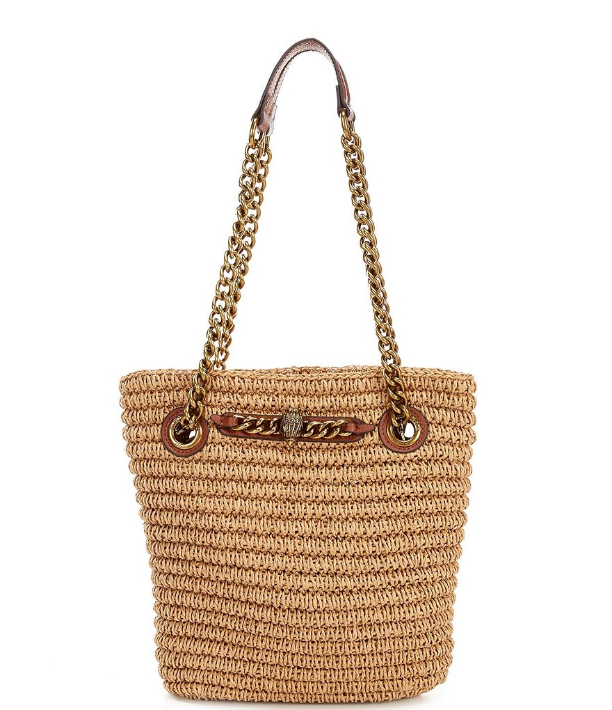 Kurt Geiger London Chelsea Raffia Small Tote Bag
