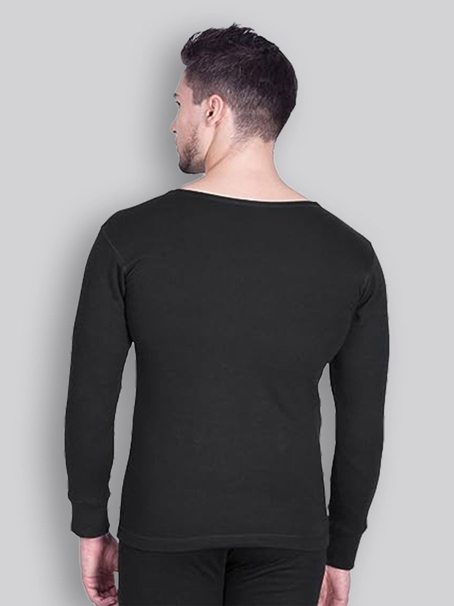 LUX Inferno Black & Navy Skinny Fit Striped Thermal Top - Pack of 2