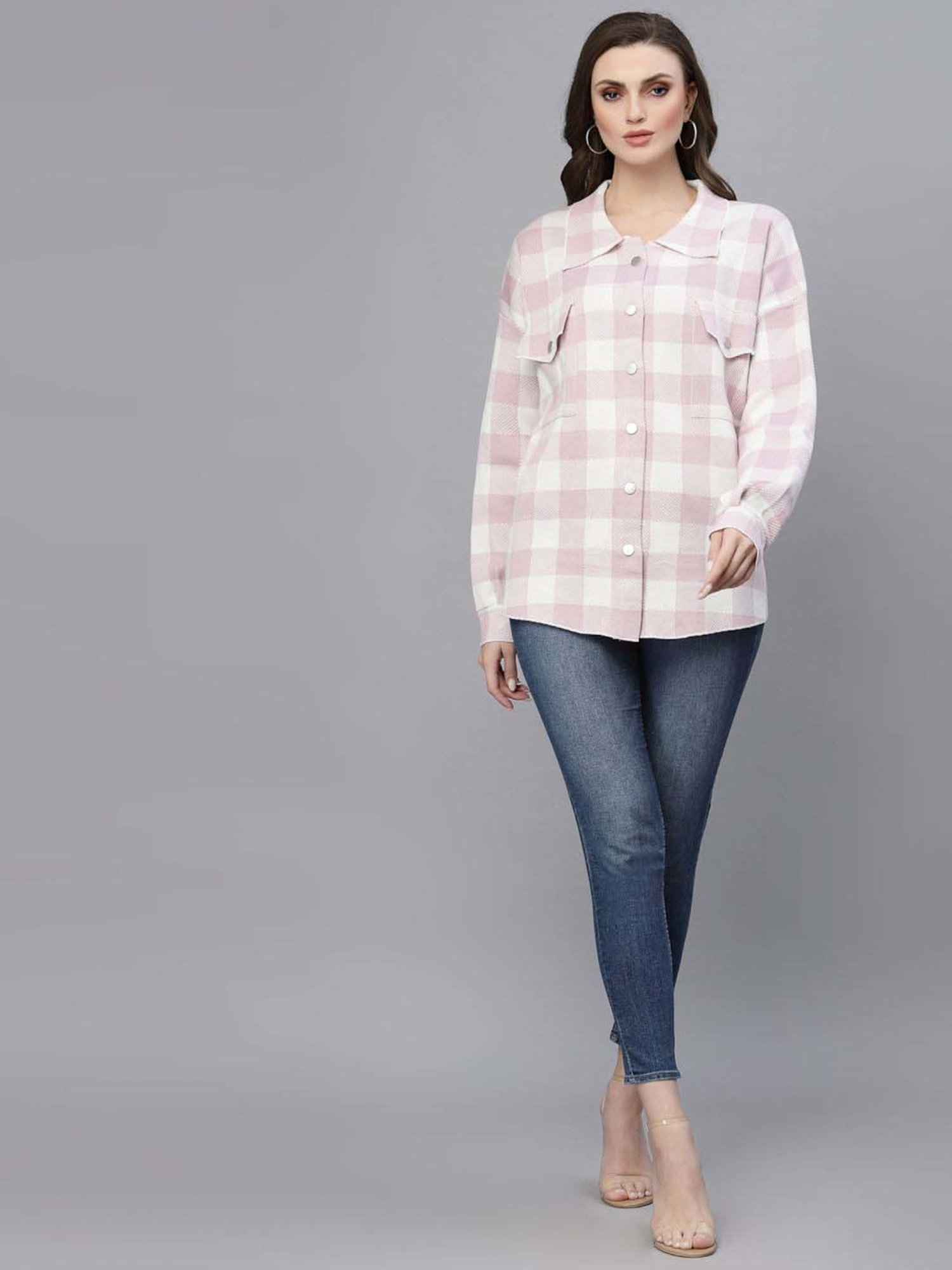 Mafadeny Lilac Chequered Shirt