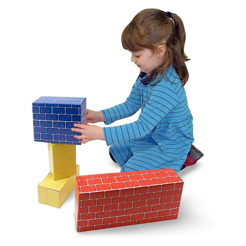 Childcraft Corrugated Building Blocks, Various Sizes, Primary Colors, set of 84