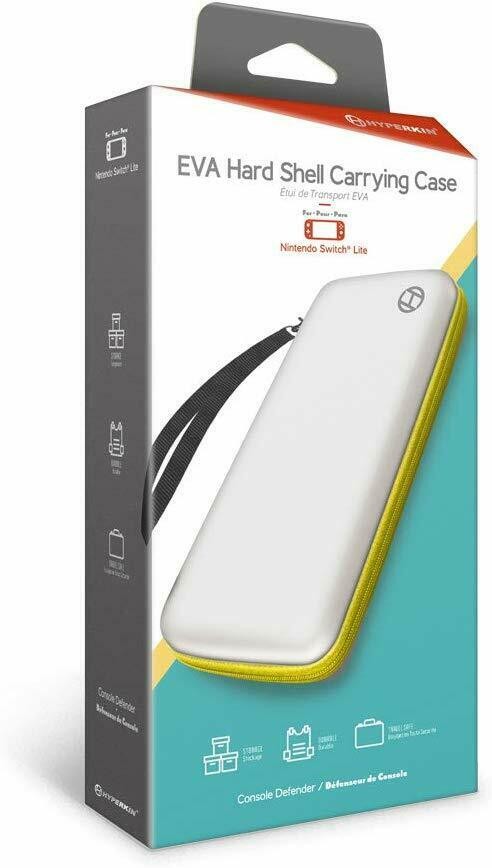 Hyperkin EVA Hard Shell Carrying Case for Nintendo Switch Lite - White/Yellow