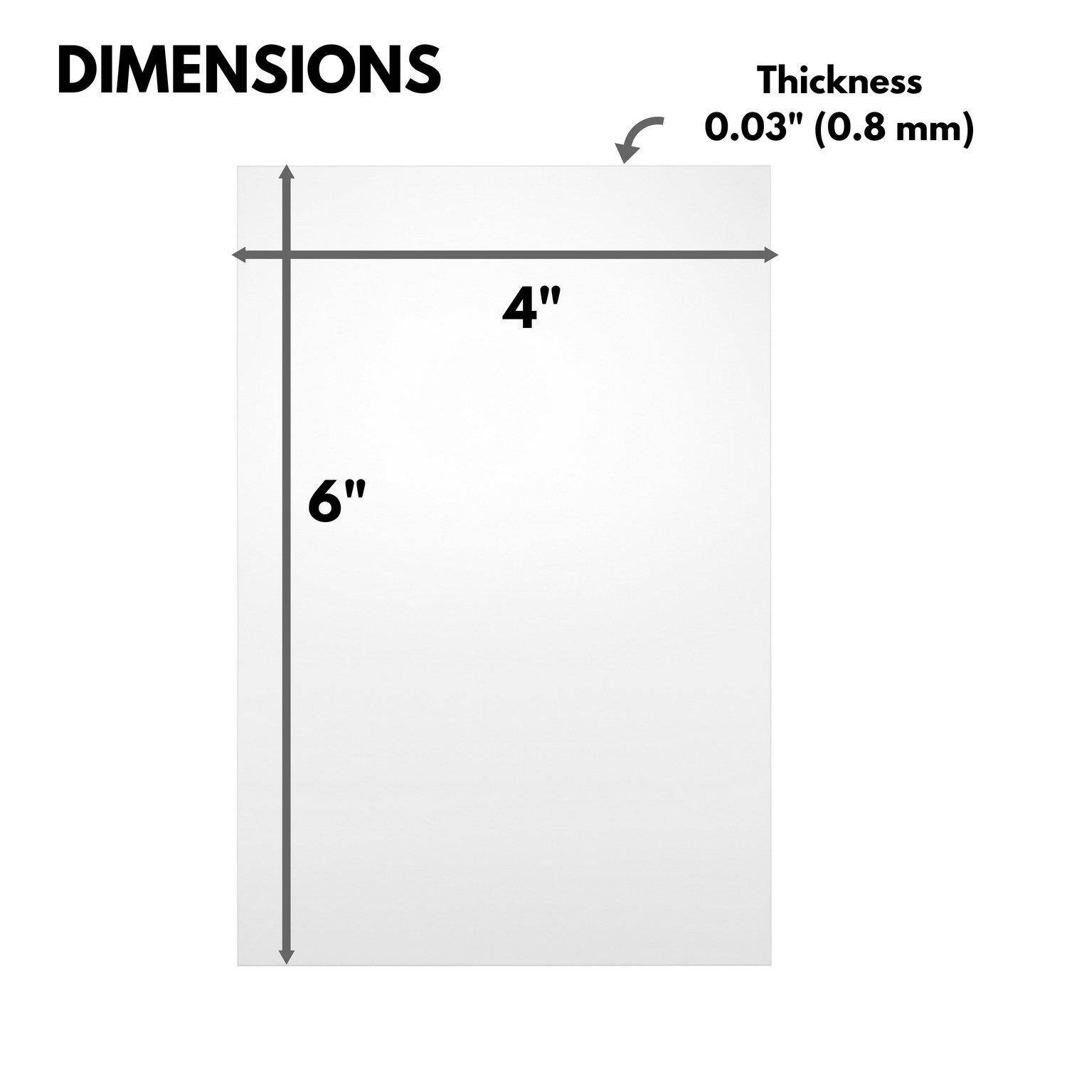 Icona Bay 4x6 Picture Frame Glass Replacement PET (4 x 6, 5 Pack) PET is Ideal Replacement Glass Material, Avoid Glass Shattering, Your Superior Replacement Picture Frame Glass Has Arrived