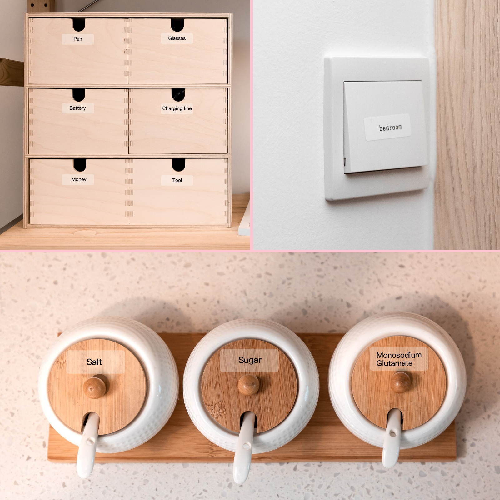 Aibecy Transparent Label Paper Self-Adhesive Thermal Paper Roll 14*25mm 250sheets/roll Compatible with Phomemo D30 Thermal Printer for Home Office Organization