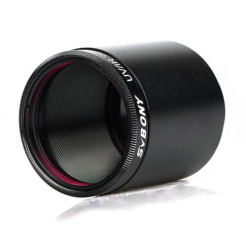 1.25 inches UV IR Cut Filter Telescope Optics Infra Red Filter CCD Camera with C Mount to 1.25 inches Video Camera Barrel Adapter