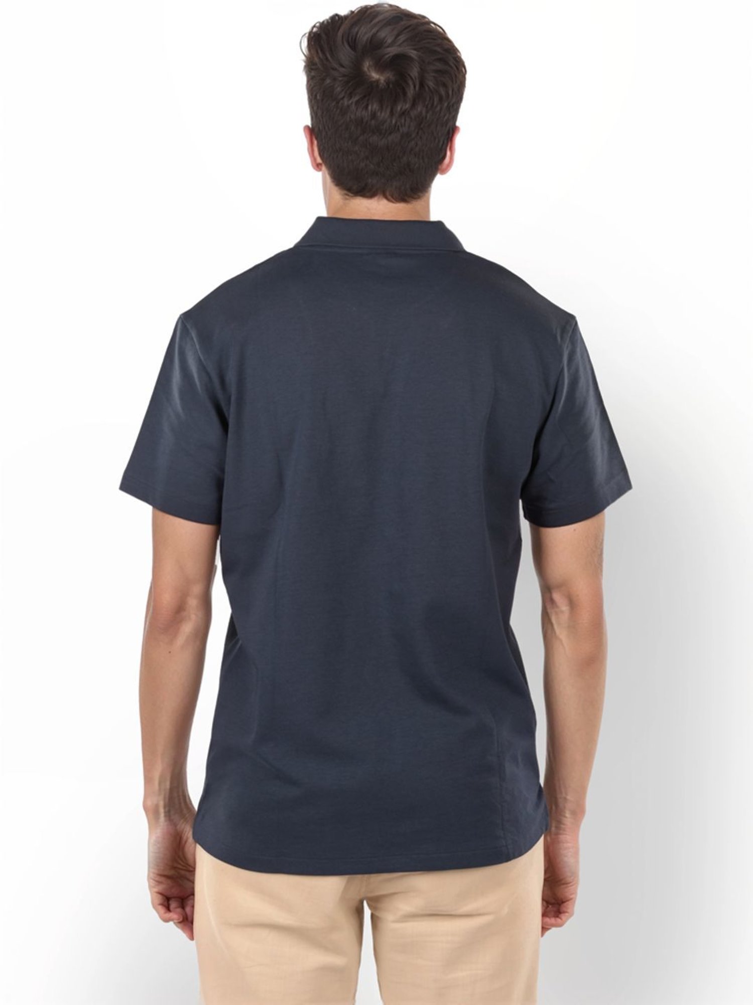 Celio* Navy Regular Fit Polo T-Shirt