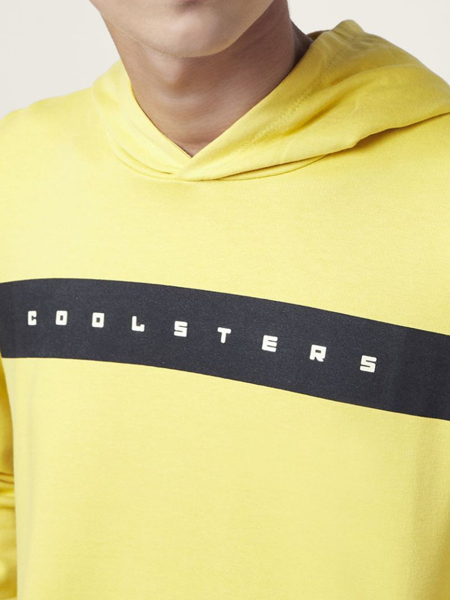 Coolsters by Pantaloons Kids Mustard Cotton Printed Full Sleeves Sweatshirt