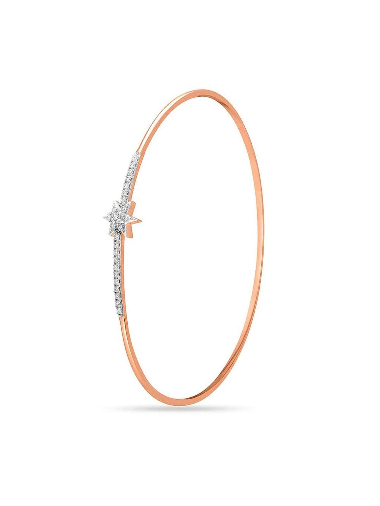 Candere by Kalyan Jewellers BIS Hallmark 18K Yellow Gold and Certified Diamonds Bracelet