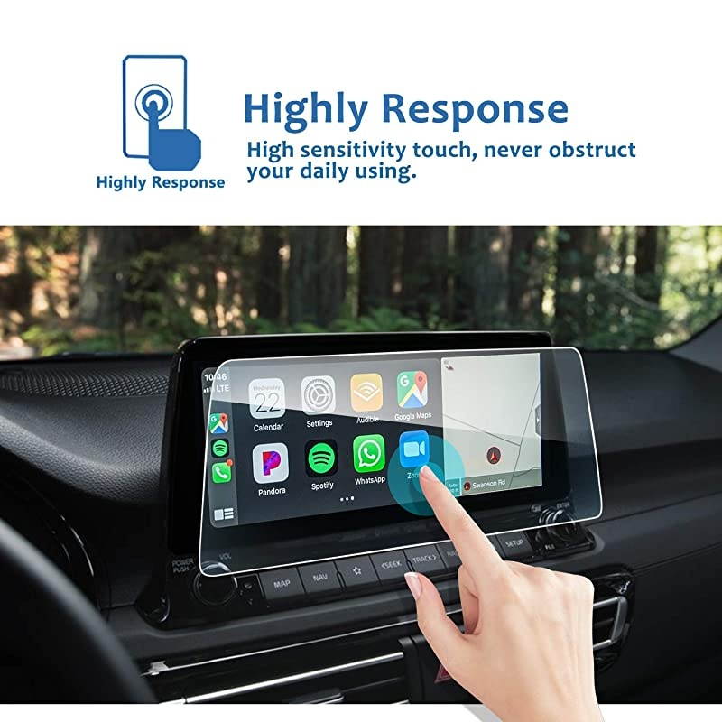 Car Navigation Screen Protector for 2020 2021 Seltos 1025Inch Tempered Glass 9H Hardness Car Infotainment Stereo Display Center Touchscreen Protective Film ScratchResistant