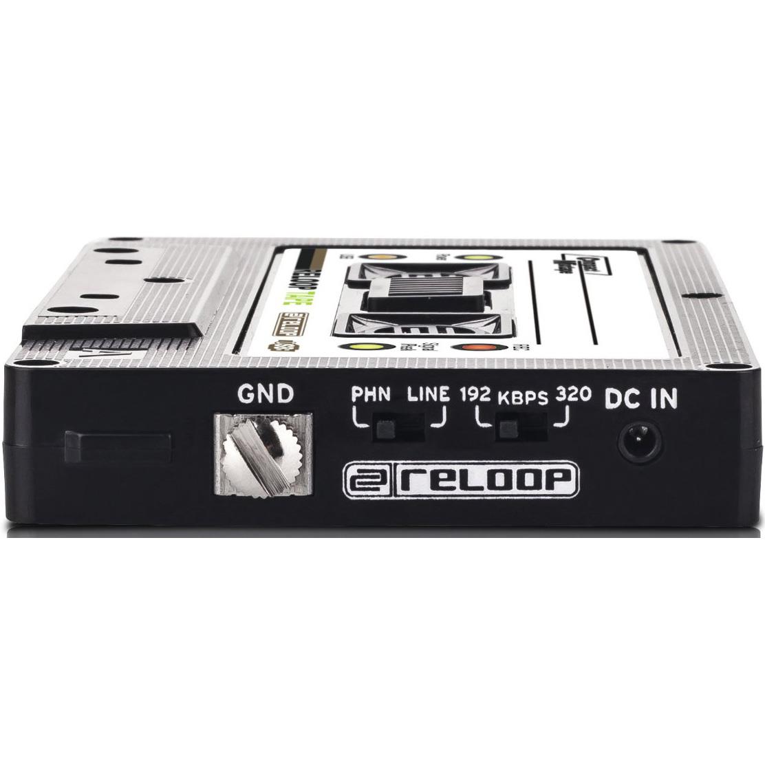 Reloop USB Mixtape Recorder with Retro Cassette Look, Black (TAPE)