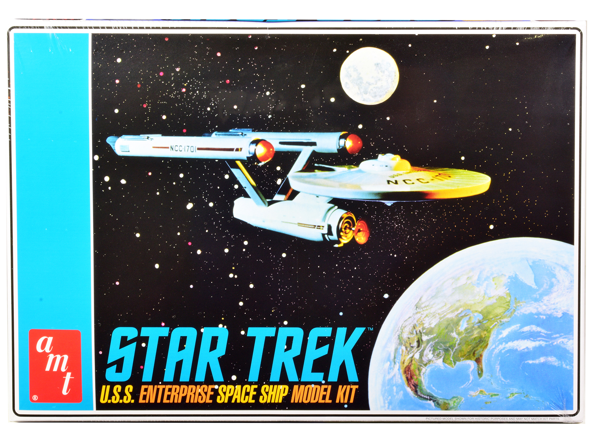 Skill 2 Model Kit U.S.S. Enterprise NCC-1701-C Space Ship "Star Trek: The Next Generation" (1987) TV Series 1/1400 Scale Model by AMT