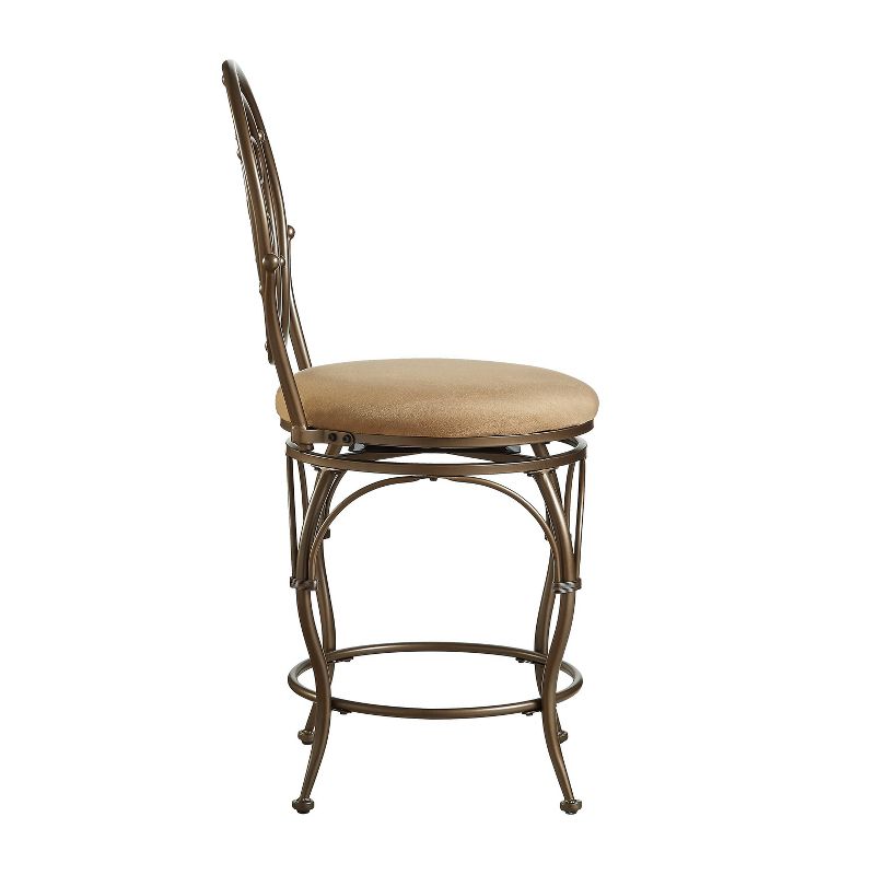 Big and Tall Mila Counter Height Barstool Bronze - Powell Company