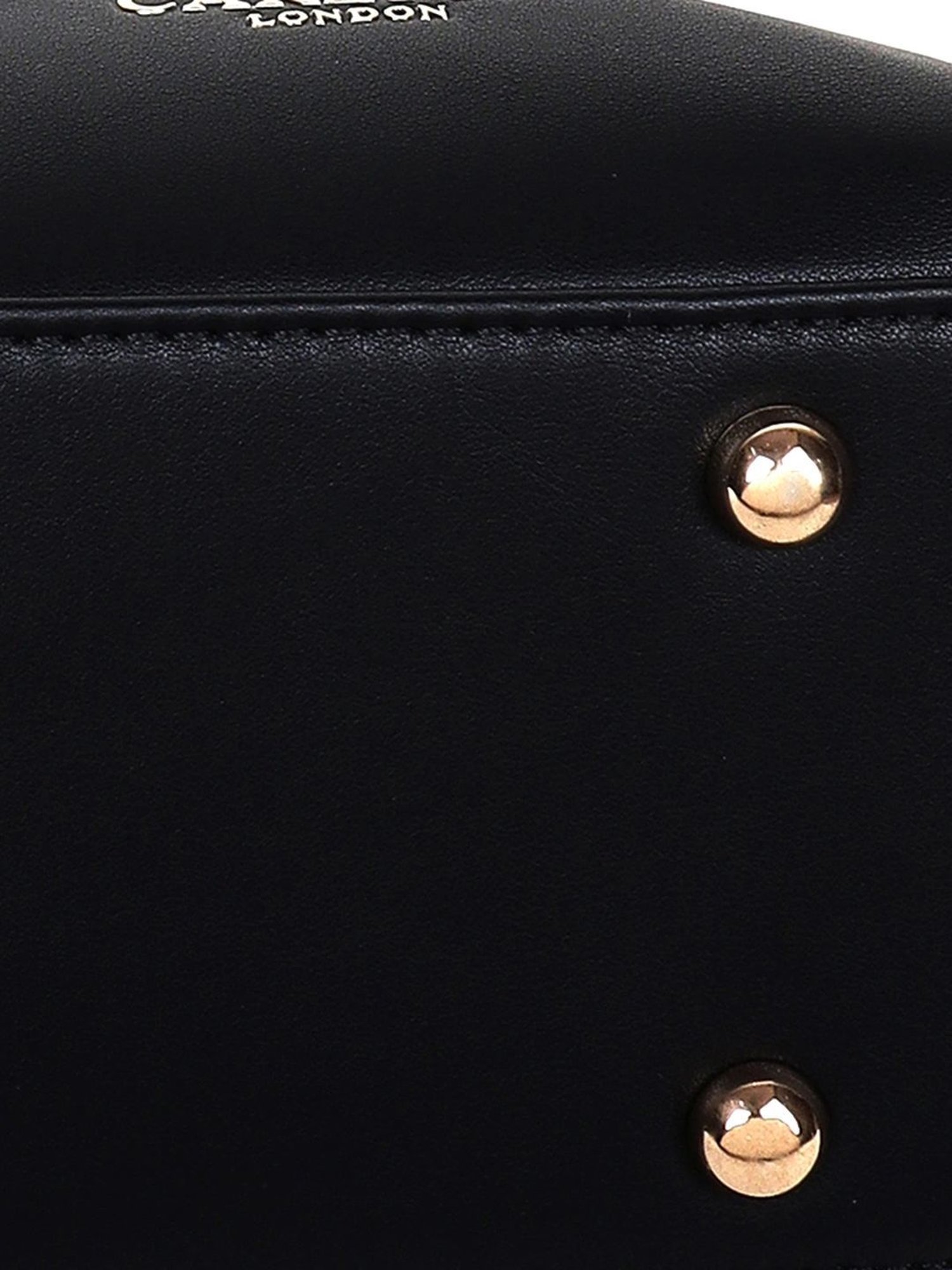 Carlton London Black Solid Medium Handbag