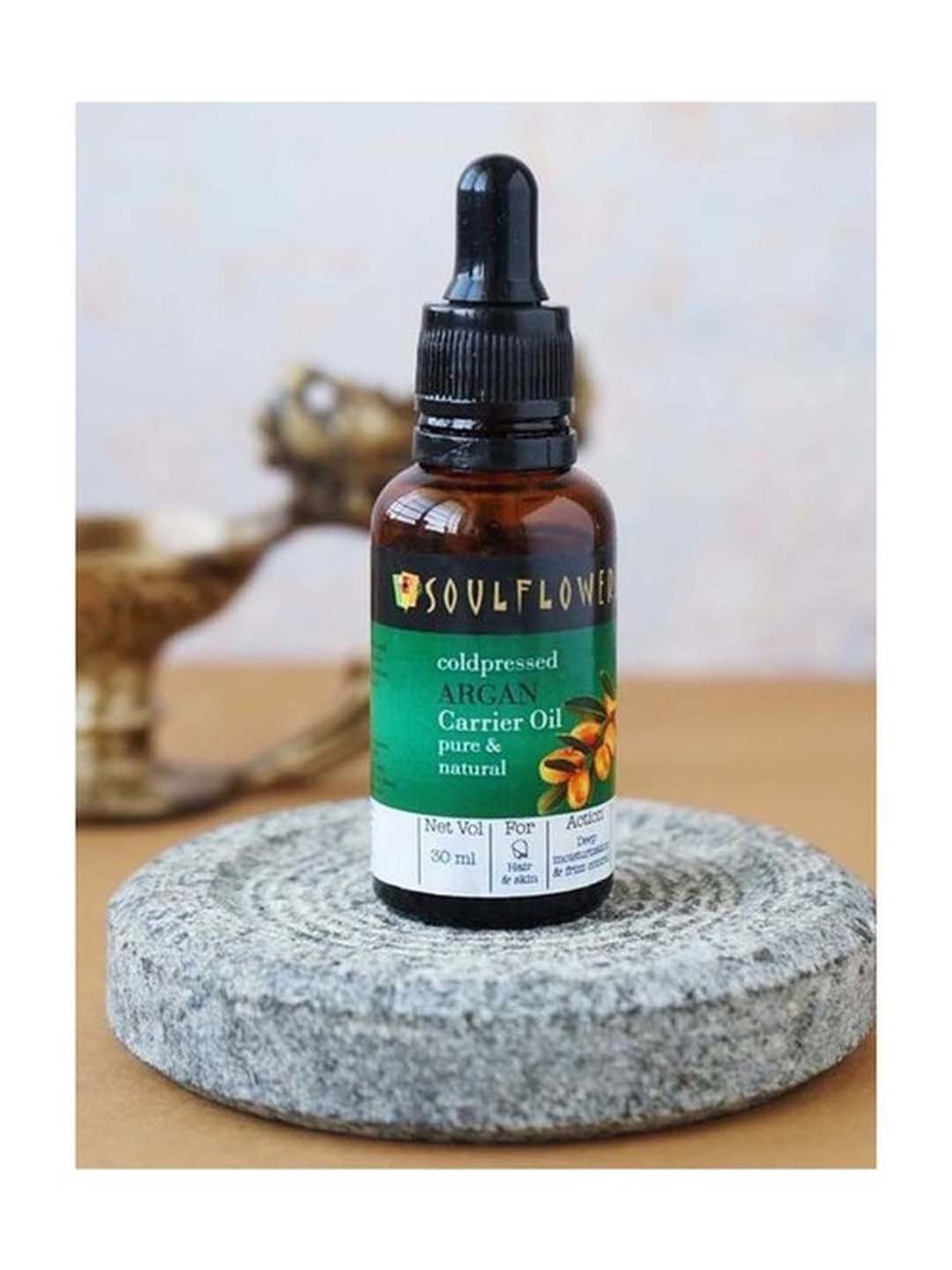 Soulflower Coldpressed Argan Carrier Oil - 30 ml